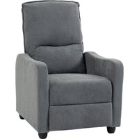 HOMCOM Relaxsessel, Manuell bis 155° verstellbar, Leinenoptik-Stoff, Fußstütze, Taschenfedern und dicke Polsterung, Einfache Montage für Wohnzimmer, Schlafzimme – Ansicht 1
