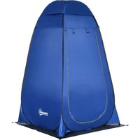 Outsunny Pop-Up Zelt Duschzelt Toilettenzelt für Camping mobile Outdoor Toilette mit Tragetasche 126x124x189cm ideal für Festivals & Reisen Aosom.de – Ansicht 1