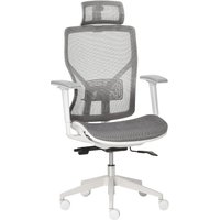 Vinsetto Bürostuhl ergonomisch verstellbar 3 Stufen Drehstuhl Gamingstuhl mit 3D-Armlehne höhenverstellbar in Grau für Büro & Homeoffice Aosom.de – Ansicht 1