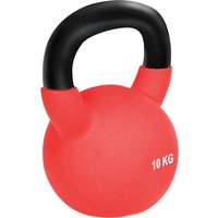 HOMCOM Kettlebell 10 kg aus Metall, Trainingsgewicht mit rutschfestem Griff und flachem Boden, Kettlebell für Fitness & Krafttraining zu Hause und im Studio, ro – Ansicht 1