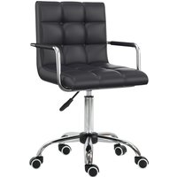 HOMCOM ergonomischer Schreibtischstuhl höhenverstellbar 46-61 cm mit Armlehnen, ideal für Büro & Homeoffice Aosom.de – Ansicht 1