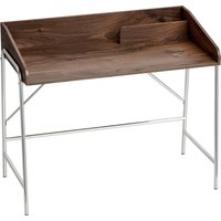 HOMCOM Schreibtisch, 109 cm Computertisch mit Sicherheitsrand und Metallgestell, leicht zu montieren, moderner Tisch für kleine Räume, Homeoffice oder Studium,  – Ansicht 1