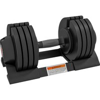 SPORTNOW Hantelset, Hanteln mit Ablagefach, rutschfest Griff, Kurzhantelset aus Kunststoff, verstellbar 7/13/18/24 kg Kurzhanteln, Dummbell Set für Zuhause, Fit – Ansicht 1