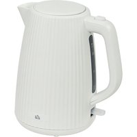 HOMCOM Wasserkocher 1,7 Liter 360° Basis Kalkfilter, Schnellkochfunktion, Trockengehschutz Abschaltautomatik 2200 W Kettle Cremeweiß Aosom – Ansicht 1