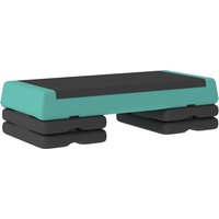 SPORTNOW Steppbrett höhenverstellbar Fitness Aerobic Stepper mit 3 Stufen (10,5/15,5/20,5 cm), Anti-Rutsch-Matte, Rutschfest Step Bench für Zuhause Fitnessstudi – Ansicht 1
