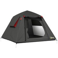 Outsunny Campingzelt 2 Personen 3000mm Wasserdicht & Winddicht Kuppelzelt mit 2 Türen 2 Netzfenstern 2 Seitenfenster Tragetasche Haken, Camping Zelt für Camping – Ansicht 1