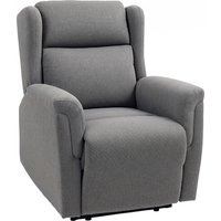 HOMCOM Relaxsessel, Fernsehsessel mit Liegefunktion, TV-Sessel mit Taschenfederkern, Gepolstert Liegesessel, Ruhesessel bis 150 kg belastbar für Wohnzimmer, Sch – Ansicht 1