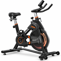 Heimtrainer Fahrrad, YOSUDA Indoor Cycling Bike mit Magnetwiderstand & APP, Leises Ergometer mit LCD-Monitor & Tablet-Halter, Spining Bike für Kardiotraining zu