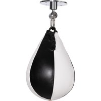 SPORTNOW Speedball Boxsack, Erwachsenen-Schlagball mit 360° drehbarer Rotule, Pumpe, Wand- oder Deckenmontage, Schwarz und Weiß Aosom – Ansicht 1