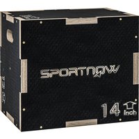 SPORTNOW 3 in 1 Plyo Box, Sprungbox aus Holz, Plyometric Plattform mit Griff, Plyometrisches Training, Sprungtrainer für Zuhause, Fitnessstudio, 40,5 x 35,5 x 3 – Ansicht 1