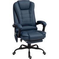 Vinsetto Bürostuhl mit 7 Punkt Massage, ergonomischer Bürosessel mit Liegefunktion, höhenverstellbar Chefsessel mit Fernbedienung, 120 kg belastbar, für Arbeits – Ansicht 1