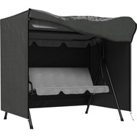 Outsunny Hollywoodschaukel Abdeckung 3 Sitzer, Wasserabweisend Winterfest Schutzhülle für Gartenschaukel, UV-Beständig Abdeckplane, Abdeckhaube, Reißfest 420D O – Ansicht 1