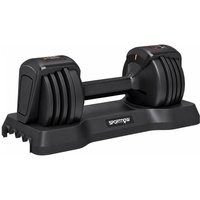 SPORTNOW Verstellbare Hantel Set, 2-11 kg Hanteln mit Schnelleinstellung Ablagefach, rutschfest Griff, Platzsparend Kurzhantelset, Kurzhanteln, Dummbell Set für – Ansicht 1
