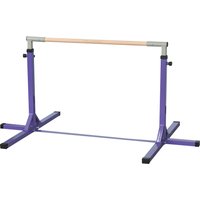 HOMCOM Gymnastik-Turnreck, 13-stufig höhenverstellbar Reckstange, Reck Turnstange aus Holz & stabile Stahlkonstruktion bis 75 kg belastbar, für 3+ Kinder, Indoo – Ansicht 1
