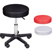 HOMCOM Rollhocker für Massage mit höhenverstellbarer Drehfunktion und drei Schonbezügen Aosom – Ansicht 1