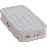 Outsunny Luftmatratze, Einzelbett, integrierte elektrische Pumpe, beflockte Oberfläche, 5000 mm wasserdicht, Tragetasche, leicht zu verstauen, aufblasbares Bett – Ansicht 1