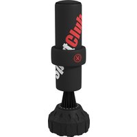 SPORTNOW Stehender Boxsack 65-175 cm Kickboxsack mit Saugfuß und Boxbandagen, Punchingsack aus Kunststoff in Schwarz für Training Aosom.de – Ansicht 1