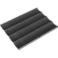 Outsunny Pergola-Dach 3,92 x 3,5 m — Ausziehbare Ersatzbespannung für 4x3 m Rahmen, UV30+, Stoffdach nur für Pavillon mit 8 Ablauflöchern, Dunkelgrau Aosom – Ansicht 1