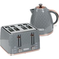 HOMCOM Wasserkocher Toaster Set 1,7L Wasserkocher 4 Toastscheiben Frühstücksset mit 7 Bräunungsstufen, automatischer Abschaltung, Auftau- & Aufwärmfunktion und  – Ansicht 1