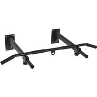 HOMCOM Klimmzugstange Wandmontage Pull Up Bar mit Ösen für Boxsack, stabile Stahlkonstruktion, Schwarz, 93,5x65x17 cm Aosom.de – Ansicht 1