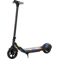 SPORTNOW Kinder-Elektro-Scooter mit LED-Display, RGB-Lichtern, Reifen Ø 16,5 cm, 10 km/h, Reichweite 8 km, Kick-Start, für Mädchen & Jungen 6-14 Jahre, schwarz  – Ansicht 1