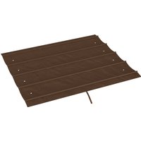 Outsunny Ersatzdach für 2,85 x 2 m Pergola, wasserabweisend einziehbar Welle Überdachung mit Regenabflusslöchern, UV-Schutz 30+, winterfest Schattenabdeckung fü – Ansicht 1