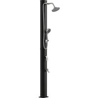 Outsunny Solardusche 35L Gartendusche mit Frostschutz schwenkbarem Regenduschkopf Wasserhahn, Gartenschlauch-Anschluss Pooldusche bis 60°C ohne Stromanschluss A – Ansicht 1