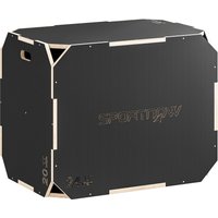 SPORTNOW 3-in-1 Plyo Box Plyometrische Sprungbox mit 3 Sprunghöhen Griffen Kantenfreie Step-Up Jumping Box 76 x 61 x 51 cm Plyometric Platform Fitnessgerät für  – Ansicht 1