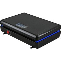 SPORTNOW Vibrationsplatte Rüttelplatte mit 120 Intensitätsstufen 5 Vorprogramm LED-Lichtern Widerstandsbänder Rutschfest Vibrationsgerät Kompakt Vibrationstrain – Ansicht 1