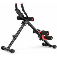 FLYBIRD Bauchtrainer, Verstellbares Bauchmuskelgerät für Zuhause, Multifunktionales Faltbares Ganzkörpertraining-Gerät zur Figurformung mit LCD-Monitor,150 kg T