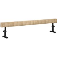 HOMCOM Balance Beam für zu Hause mit Höhenverstellung, Rädern und rutschfesten Füßen, für Kinder von 3-12 Jahren, 226x31x59cm, Braun Aosom – Ansicht 1