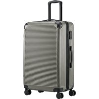 HOMCOM Reisekoffer Groß XL, 77 cm Hartschale Rollkoffer Trolley mit 4 Rollen und Teleskopgriff, TSA-Schloss, Erweiterbar, Leicht, Dunkelgrau Aosom