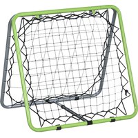 HOMCOM Fußball Rebounder Kickback Tor Rückprallwand Netz für Baseball beidseitiger Rückprall verstellbar 5 Stufen Grün Schwarz Aosom.de – Ansicht 1