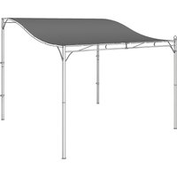 Outsunny Ersatzdach für Pergola 298 x 293 cm Sonnensegel für Terrassenüberdachung, Ersatz-Dachplane für 3 x 3 m Pavillon, Dunkelgrau Aosom – Ansicht 1