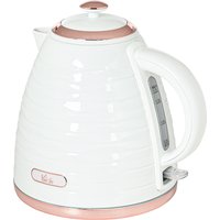 HOMCOM Wasserkocher 1,7 L, 2200W, Kabellos, Schnellkochfunktion, BPA-Frei, Elektrischer Wasserkocher mit Kalkfilter, Automatische Abschaltung, 360° Drehbasis, T – Ansicht 1