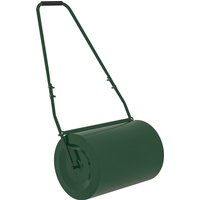 Outsunny Rasenwalze 63 l – Stahl, befüllbar mit Wasser/Sand, gepolsterter Griff, 123 x 58 x 40 cm, Dunkelgrün Aosom – Ansicht 1