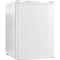 HOMCOM 72,5 L Mini Kühlschrank mit Gefrierfach, Kühlschrank Leise mit Obst- und Gemüsefach, 7 Stufen Thermostat, Wechselbar Türanschlag, Verstellbare Füße, Weiß – Ansicht 1