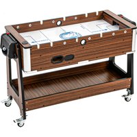 SPORTNOW 3-in-1 Multi Spieltisch drehbar Multifunktionstisch mit Billardtisch Tischfußball Airhockey Ablagefach Rolle Kickertisch Komplett Set mit Zubehör Spiel – Ansicht 1