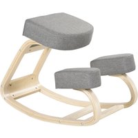 Vinsetto Ergonomischer Kniestuhl, Kniehocker Gesundheitsstuhl für Zuhause, Büro, Meditation, zur Verbesserung der Rückenschmerzen Nackenschmerzen Lindern & Körp