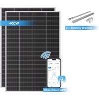 Ray Lite Solar-Erweiterungsset 200W~1200W | Geländer/Schild/Glas/Metall | 2 Module (400W)