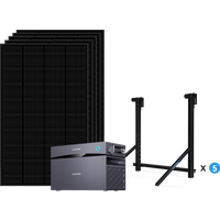 Glory Semi-Solid Balkonkraftwerk 1000W mit 2035Wh Speicher | Geländer/Schild Balkon – Ansicht 1