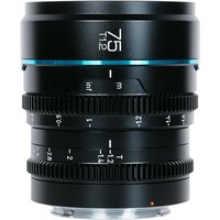 SIRUI Night Walker T1.2 Super35 Format Kino-Objektiv Serie - Black / 75mm / RF – Ansicht 1