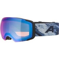 Alpina Falera MAG Q-Lite Skibrille Klickscheibe (882 black/blue matt, Scheibe: blue (S2) / pink (S1))