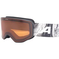 Alpina Venet Skibrille (133 black glacier matt, Scheibe: orange (S2))