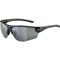 Alpina Tri-Effect 2.0 HR Sportbrille mit Wechselscheiben (330 black matt, Scheibe: Ceramic mirror, black mirror/clear/orange mirror (S3-0-2))