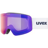 uvex Provoqe FM Brillenträger Skibrille (2130 black matt, mirror ruby/green clear (S3))