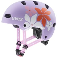 uvex Kid 4 Style Kinderfahrradhelm (55-58 cm, 03 flower lilac matt)