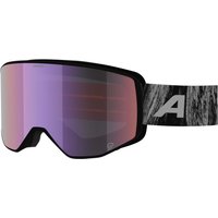 Alpina Venet M Quattroflex Skibrille (834 black glacier matt, Scheibe: pink (S2))