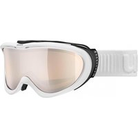 uvex Comanche VLM Brillenträger Skibrille (1030 white mat, litemirror silver variomatic/polavision/clear)