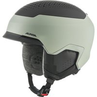 Alpina Gems Freeride Skihelm (55-59 cm, 21 willow/green black matt)